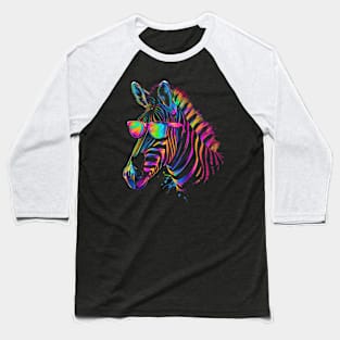 Zebra Peculiar Plumage Baseball T-Shirt